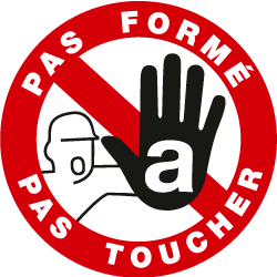 logo pas formé pas toucher